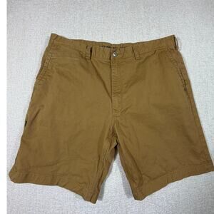 Duluth Trading Men's 40 Brown Flex Ballroom Relaxed Fit Stretch Casual Shorts